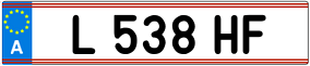 Trailer License Plate
